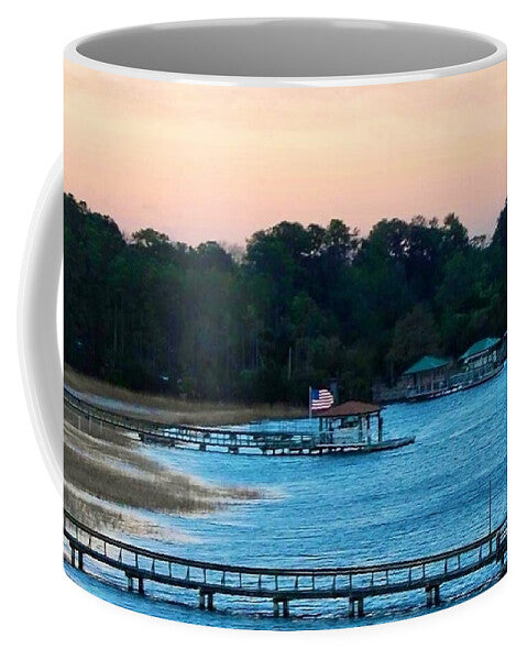 Tranquil Lakeside at Sunset - Mug