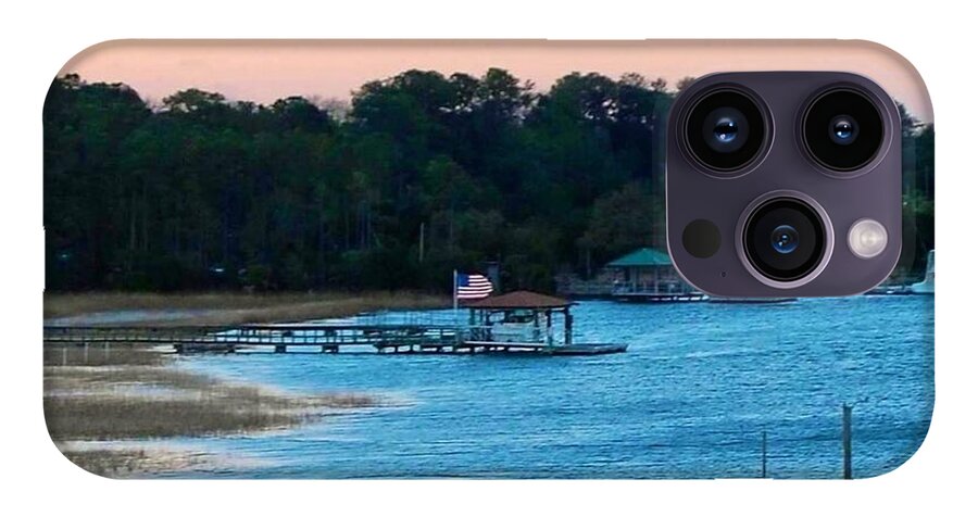 Tranquil Lakeside at Sunset - Phone Case