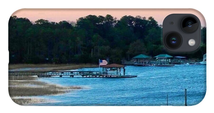 Tranquil Lakeside at Sunset - Phone Case