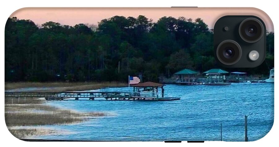 Tranquil Lakeside at Sunset - Phone Case