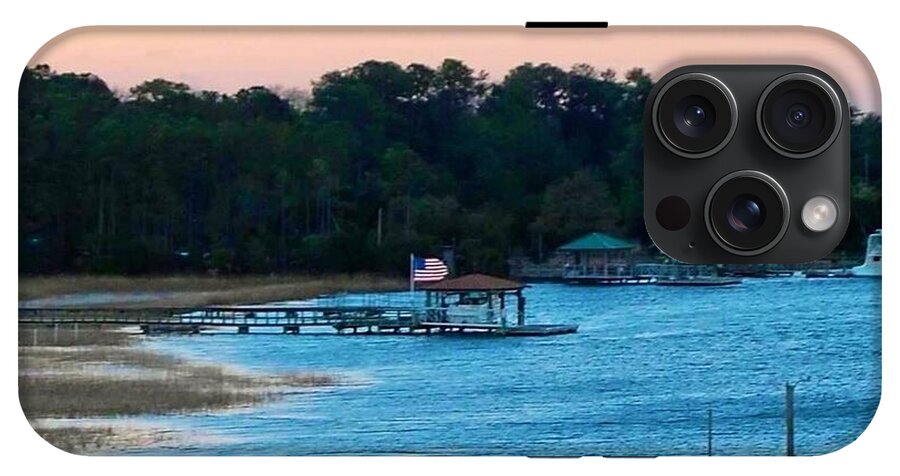 Tranquil Lakeside at Sunset - Phone Case