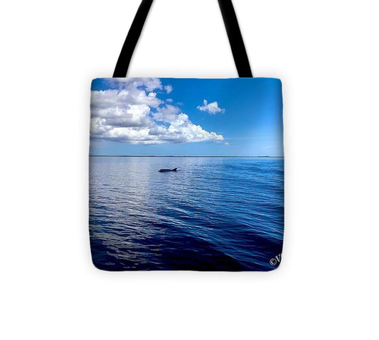 Tranquil Waters with Dolphin - Tote Bag