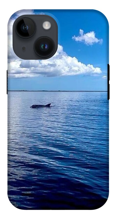 Tranquil Waters with Dolphin - Phone Case