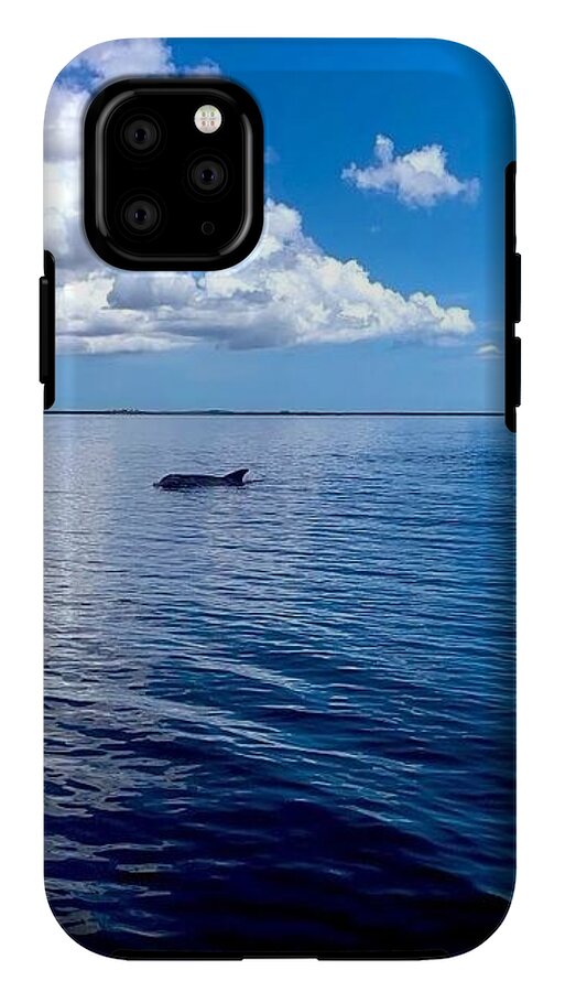 Tranquil Waters with Dolphin - Phone Case