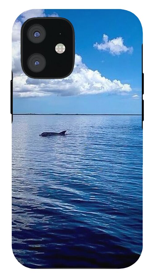 Tranquil Waters with Dolphin - Phone Case