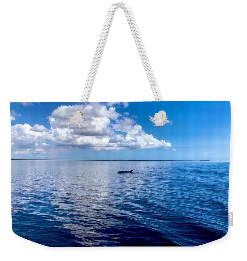 Tranquil Waters with Dolphin - Weekender Tote Bag
