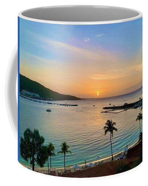 Tropical Sunset Over Serene Bay - Mug