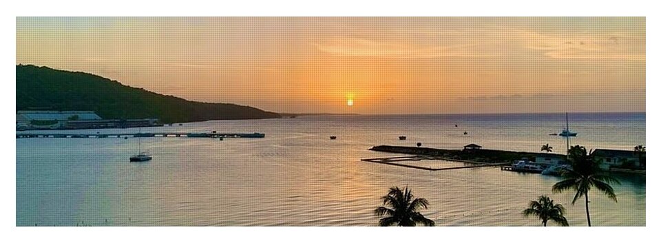 Tropical Sunset Over Serene Bay - Yoga Mat