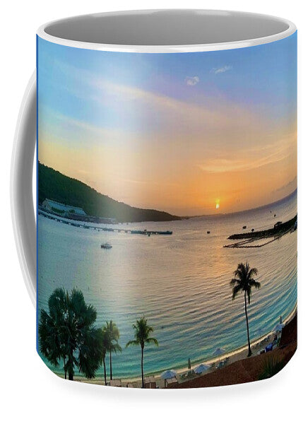 Tropical Sunset Over Serene Bay - Mug