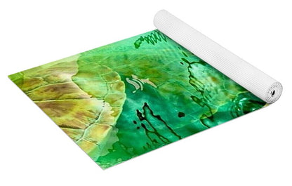Turtles in Vibrant Waters - Yoga Mat
