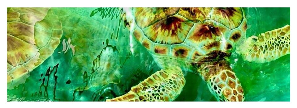 Turtles in Vibrant Waters - Yoga Mat