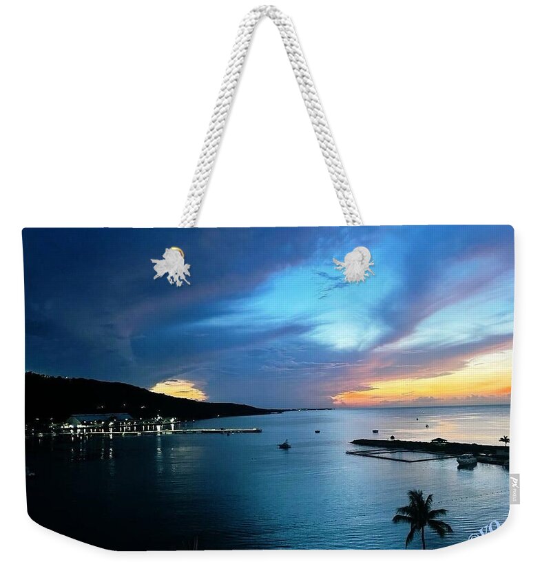 Vibrant Sunset Over Calm Waters - Weekender Tote Bag