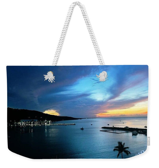 Vibrant Sunset Over Calm Waters - Weekender Tote Bag
