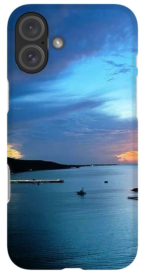 Vibrant Sunset Over Calm Waters - Phone Case