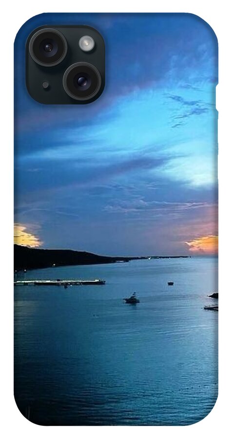 Vibrant Sunset Over Calm Waters - Phone Case
