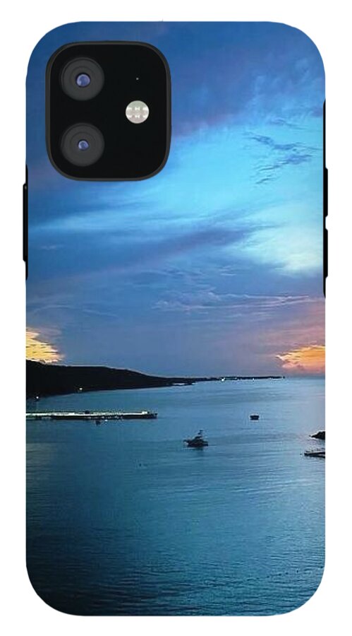 Vibrant Sunset Over Calm Waters - Phone Case