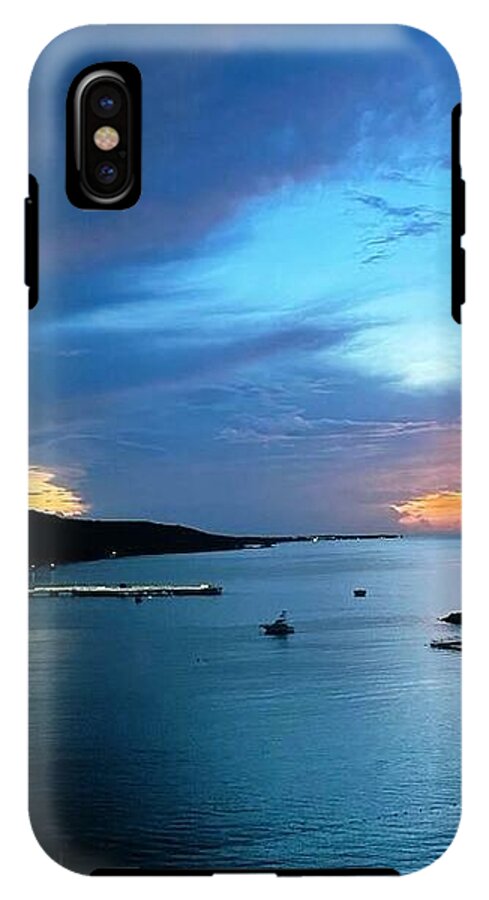 Vibrant Sunset Over Calm Waters - Phone Case