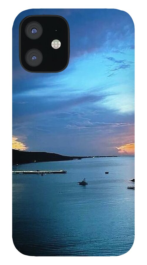 Vibrant Sunset Over Calm Waters - Phone Case