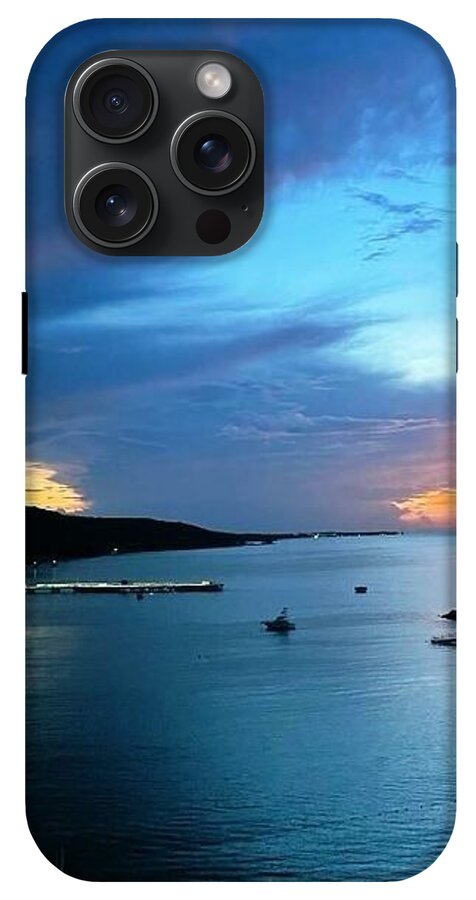 Vibrant Sunset Over Calm Waters - Phone Case