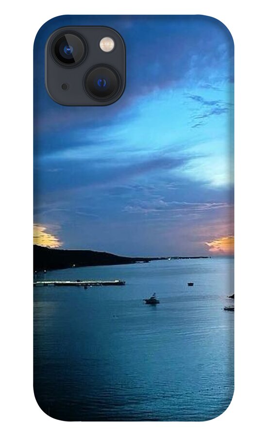 Vibrant Sunset Over Calm Waters - Phone Case