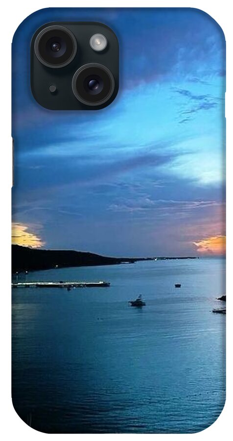 Vibrant Sunset Over Calm Waters - Phone Case