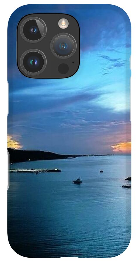 Vibrant Sunset Over Calm Waters - Phone Case