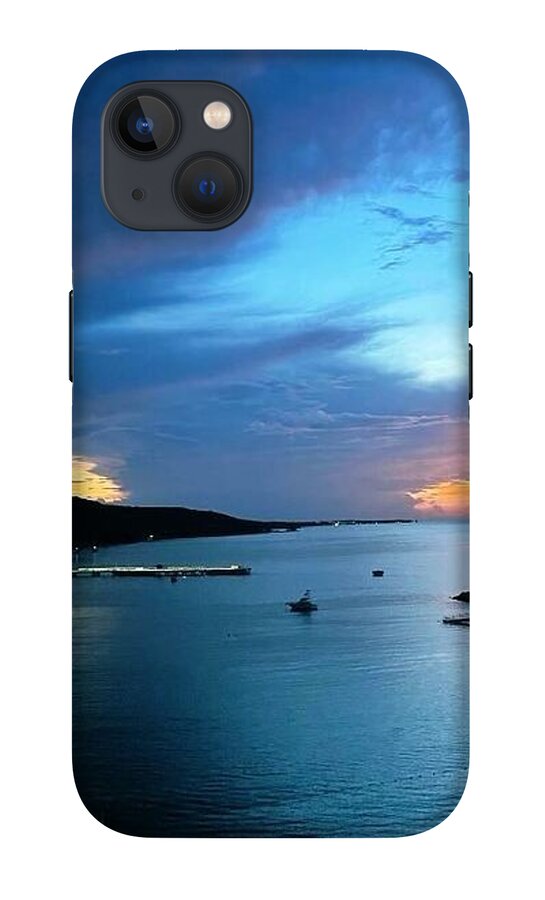 Vibrant Sunset Over Calm Waters - Phone Case
