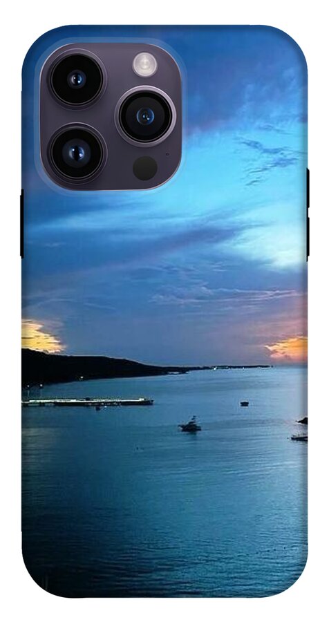 Vibrant Sunset Over Calm Waters - Phone Case