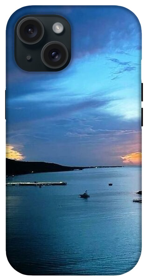Vibrant Sunset Over Calm Waters - Phone Case
