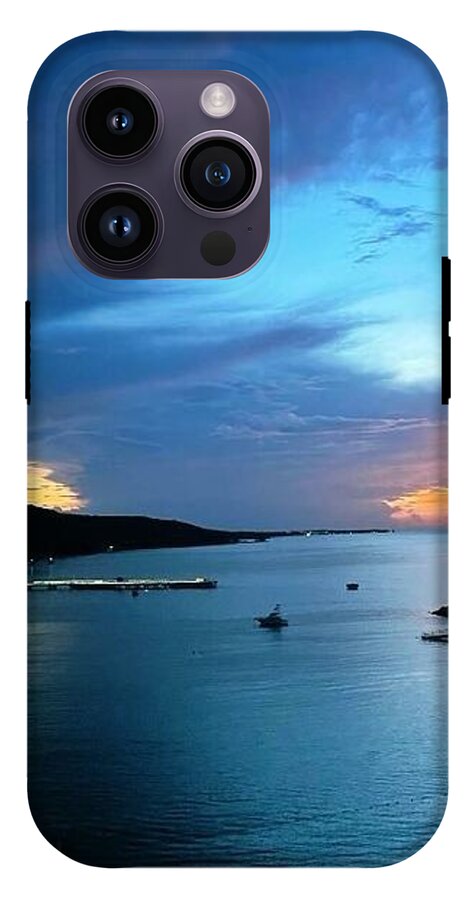 Vibrant Sunset Over Calm Waters - Phone Case