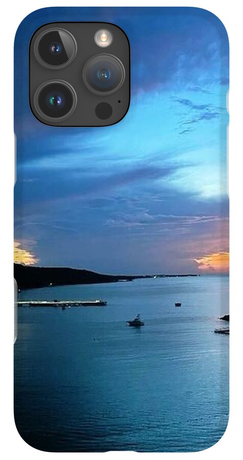 Vibrant Sunset Over Calm Waters - Phone Case