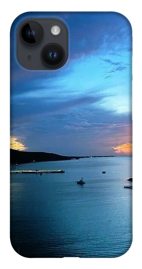 Vibrant Sunset Over Calm Waters - Phone Case