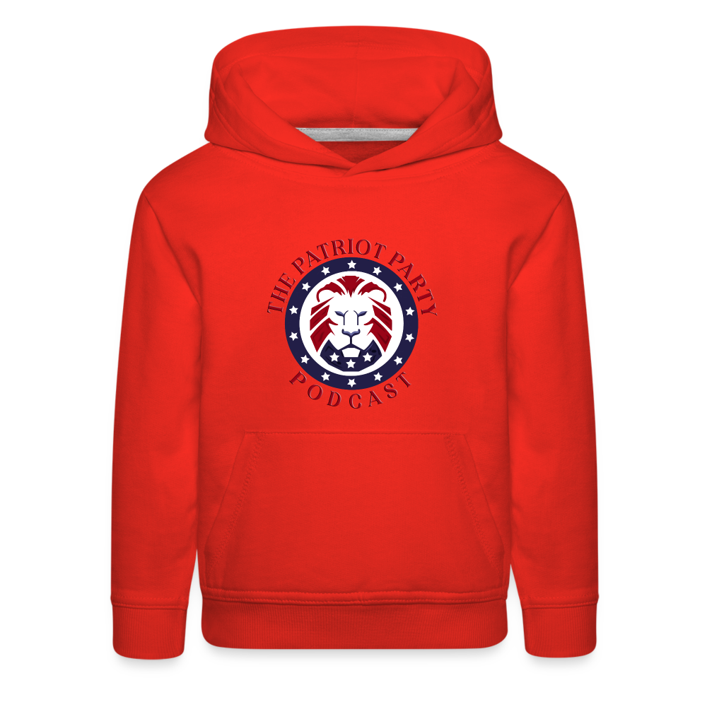 Kids‘ TPPP Official Logo Premium Hoodie - red
