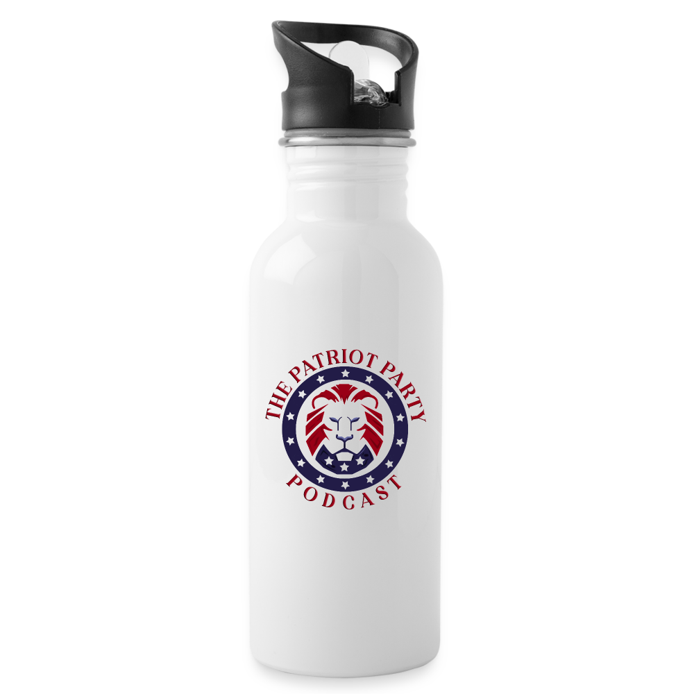 TPPP Official Logo Water Bottle - white