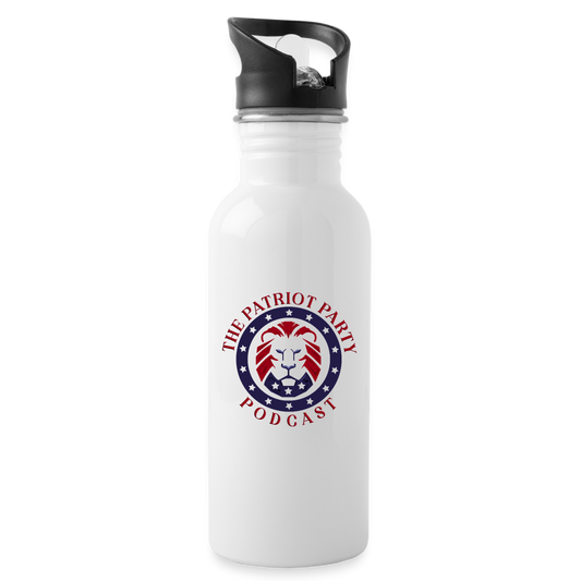 TPPP Official Logo Water Bottle - white