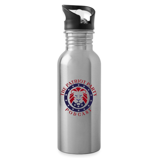 TPPP Official Logo Water Bottle - silver