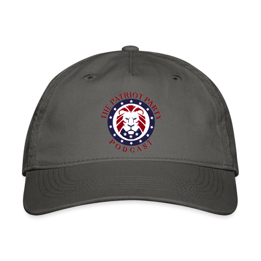 TPPP Official Logo Organic Baseball Cap - charcoal