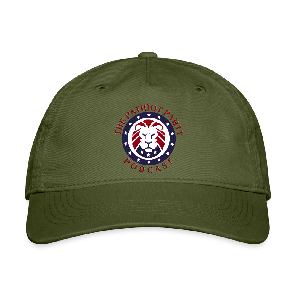 TPPP Official Logo Organic Baseball Cap - olive green
