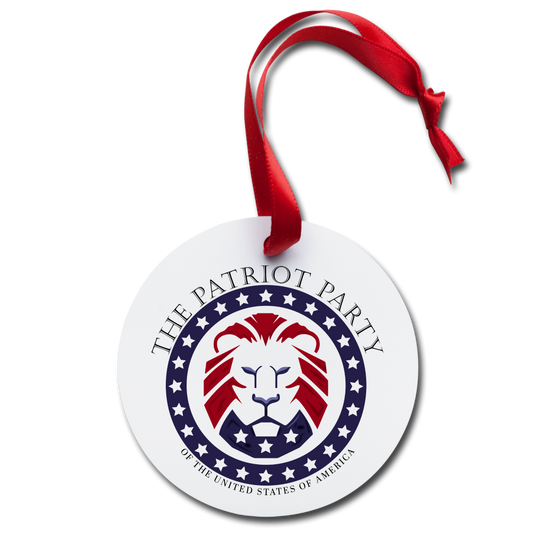 TPPP Original Logo Holiday Ornament - white