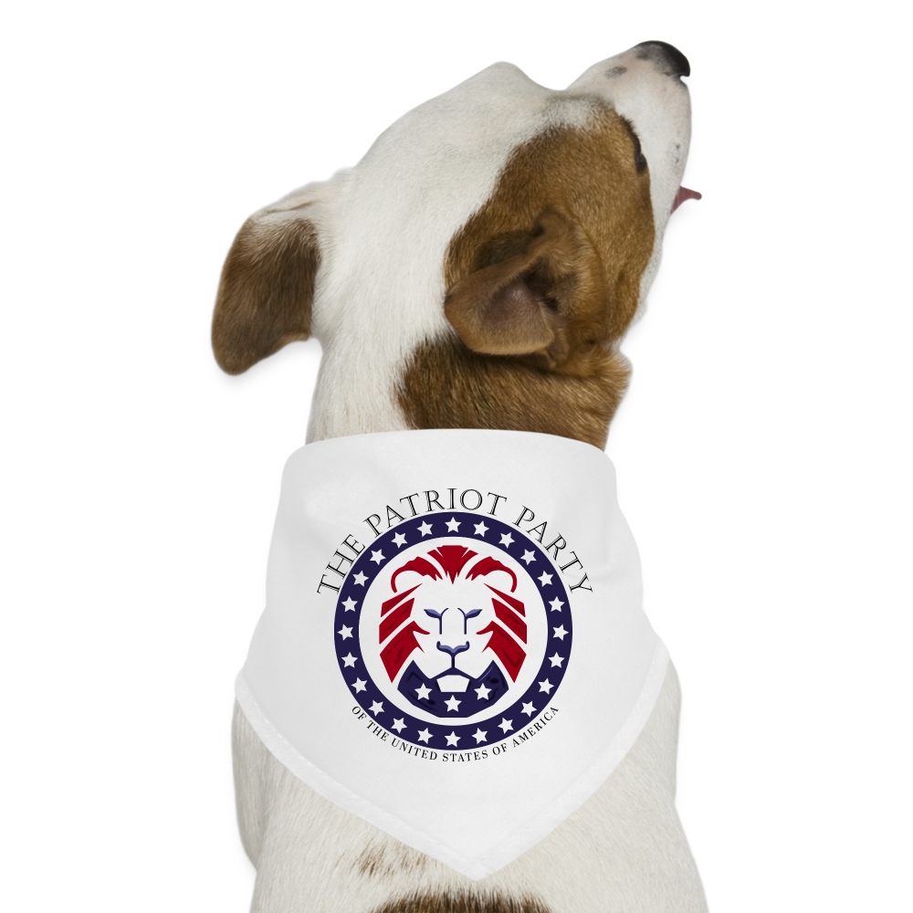TPPP Original Logo Dog Bandana - white