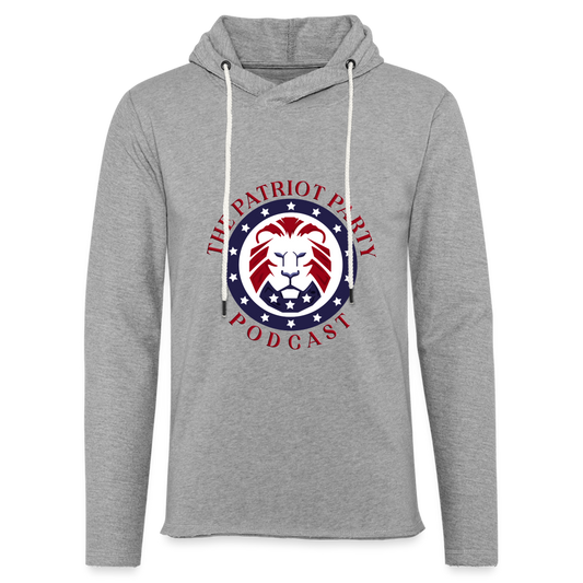 Unisex TPPP Official Logo Lightweight Terry Hoodie - heather gray