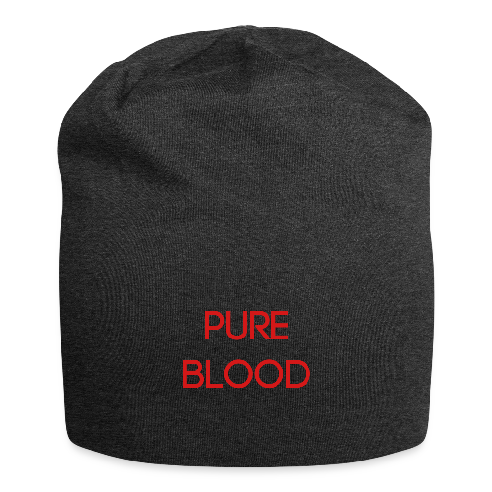 PURE BLOOD Jersey Beanie - charcoal grey
